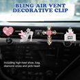 thumbnail image 3 of Rislobx 4 clips decorativos para rejilla de aire del auto con difusor de perfume y cristales, 3 of 6