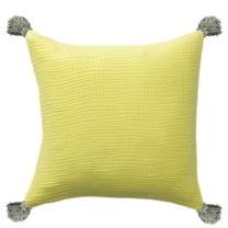 Ox Bay Amai 20" x 20" Lemonade Yellow Ultra-Soft Turkish Cotton Adult Decorative Throw Pillow