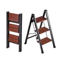 thumbnail image 1 of VEVOR 3 Step Ladder, Folding Step Stool with Wide Anti-Slip Pedal and Comfort Handgrip, Lightweight 330 lbs Capacity Portable Aluminum Plant Support, Multi-Use for Adults, Home Repairing, Cleaning, 1 of 9
