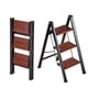 thumbnail image 1 of Escalera de 3 peldaños VEVOR, taburete plegable con pedal ancho antideslizante y empuñadura cómoda, ligera, con capacidad de 150 kg, soporte portátil de aluminio para plantas, multiusos para adultos, 1 of 9