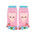 thumbnail image 1 of INSPIRE CHIC Unisex Ankle Length Rabbit Letters Print Stretchy Toe Socks Youth Shoe Size 9-11/Age 3-4 years Pink-bear, 1 of 2