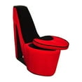thumbnail image 2 of Homestock Baroque Beauty Pink/Black High Heels Storage Chair, 16.00 x 32.00 x 32.86 Inch, Contemporary Living Room Chair, Storage Chair, Faux Suede Upholstery, 2 of 2