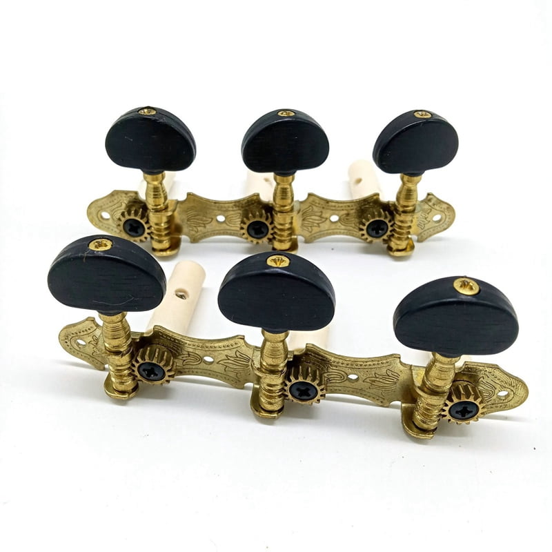 Left Right Classical Guitar String Tuning Pegs Machine Heads Tuners Keys 15L15R Professional Guitar Accessories,Black