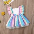 thumbnail image 4 of ZAXARRA Baby Girl Clothes Sleeveless Ruffle Lace Tutu Romper+Top Outfit Set, 4 of 5