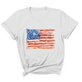 thumbnail image 2 of T-shirt for Men Plus Size Independence Day Short Sleeved Printed T-shirt White XXL, 2 of 5