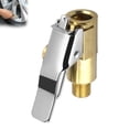 thumbnail image 2 of Brass Locking Tire Air Chuck, Tire Inflator Hose Adapter for Twist On Connection Convert to Lock On, No Air Leakage Air Compressor Pump Clip On Tire Chucks, Tire Nozzle with Tire Valve Thread, 2 of 9