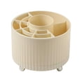 thumbnail image 2 of Makeup Brush Holder, Storage Box ,Pen Holder Makeup Brush Storage Bucket ,360 degree Rotating for Brush Vanity Bathroom Office ,Dresser Yellow, 2 of 9
