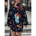 thumbnail image 3 of Nuevo vestido con capucha para mujer, estilo casual callejero minimalista, vestido de cumpleaños a la moda, top con capucha, ropa deportiva 3d para mujer, 3 of 5