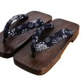 thumbnail image 4 of fastboy Japanese Clogs Slippers Geta Sandals Flops for Men Women Fashionable and Blue Square Size 45 1Set, 4 of 6