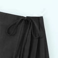 thumbnail image 4 of Women's High Waist Double Drawstring Mini Skirt Style Exposure A Line Ruffle For Versatile Fashion Summer Midi Skirt Tennis Skirts for Women Womens Skirts Knee Length Rainbow Skirt 50s Poodle Skirt, 4 of 7