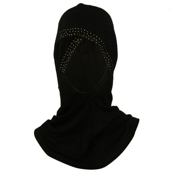lionlar Plain Black Women Fashion Headwear Hijab Hijabs Caps Muslim Head Scarf Shawl