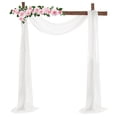 thumbnail image 1 of Cortina de telón de fondo para boda, tela drapeada con arco de boda, cortinas de arco de boda, cortina de telón de fondo transparente construida para profesionales, 1 of 8