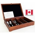 thumbnail image 1 of American Chest FCan3 Solid Canadian Maple Hardwood Flatware & Stainless Chest with 5 Divided Compartments, 1 of 1
