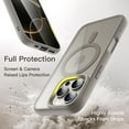 thumbnail image 4 of JETech Magnetic Case for iPhone 16 Pro 6.3-Inch Compatible with MagSafe, Shockproof Phone Bumper Cover, Solid Color Matte TPU Frame, Anti-Scratch Clear Back (Natural Titanium), 4 of 6