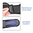 thumbnail image 5 of Yajisi Professional Face Ice Pack Wrap for Jaw Chin Dental Pain Relief Hot Cold Compress Black (7.87 inches / 20 cm), 5 of 9