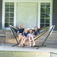 thumbnail image 3 of Vivere Double Cotton Hammock, Comfortable Daybed with Steel Stand, 9 Foot, Serenity, 3 of 4