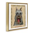 thumbnail image 3 of Stupell Industries Traditional Fun Schnauzer Pet Phrases Gold Floating Frame Canvas Art, 18 x 18, by Nancy Overton, 3 of 8