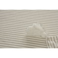 thumbnail image 4 of Laddha Home Designs Beige and Ivory Classic Striped Throw Blanket with Tassels 50" x 60", 4 of 7