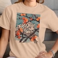 thumbnail image 2 of Smartprints Black Panther Plum Blossoms Rain Women's T-Shirt Natural, Cotton, 3XL, 2 of 3
