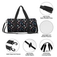 thumbnail image 4 of Saiise Sac de Sport Rond Grande Capacité Pliable pour Gym Sports Weekender Léger en Toile, 4 of 6