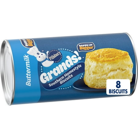 Pillsbury Grands! Southern Homestyle Buttermilk Biscuits, 8 Count, 16.3 oz