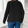 thumbnail image 4 of EDFBUYKRS Female Sweaters Women's Cardigans 2026 Fall Dressy Casual Long Sleeve Crewneck Button Down Open Front Soft Knit Cardigan Sweaters Fall Sweater Xxxxl, 4 of 6