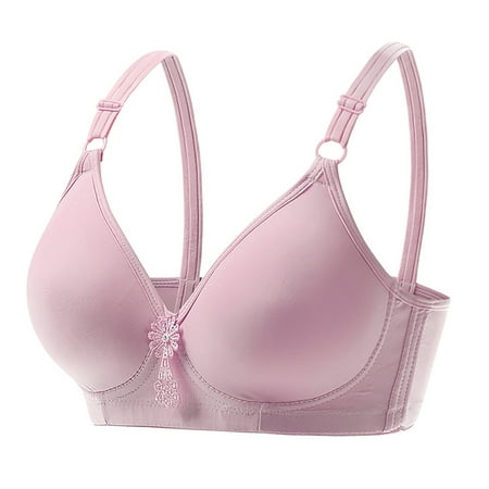 

Awdenio Lingerie for Women Plus Size Bra Wireless Adjustable Shoulder Straps Push Up Accessory Breast Comfortable Breathable One-Piece Underwear