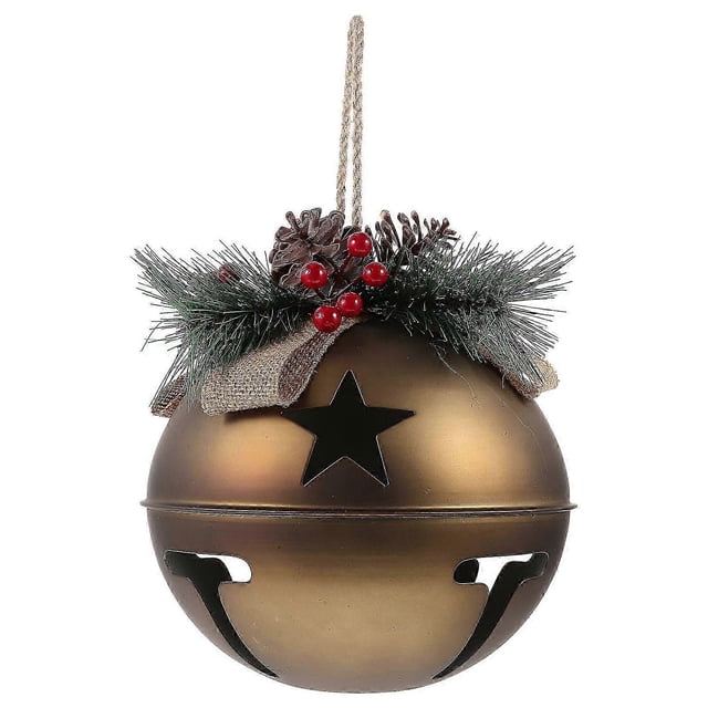 Christmas Themed Pine Cone Berry Bell Decor Festival DIY Pendant Xmas Bell Decor