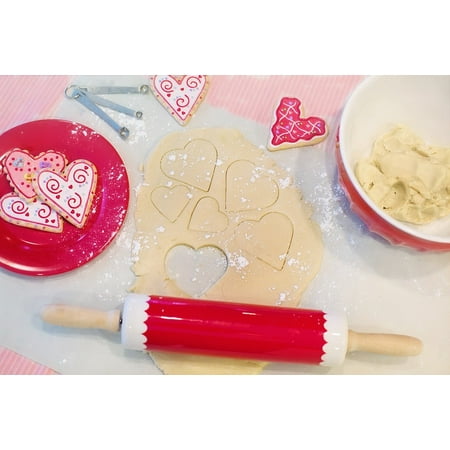 10 Day Print - Canvas Print Baking Valentine's Day Baking Cookies Stretched Canvas 10 x 14