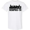 thumbnail image 3 of Inktastic Memphis City Skyline with Grunge T-Shirt, 3 of 5