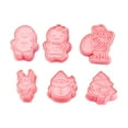 thumbnail image 5 of FUTUREORYY Biscuit Mold 6Pcs Pink Plastic Cookie Mold For Baking Tools And Diy Enthusiasts, 5 of 8