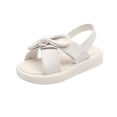 thumbnail image 5 of Esho Girls Summer Beach Sandals, Kids Home Slippers, Little Girls Flats Shoes Cute Bow Slide Sandals For Indoor Outdoor, Size 21-30, 5 of 6