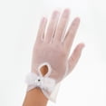 thumbnail image 3 of OULII Bridal White Lace Gloves with Unique Hollow Pattern for Wedding and Special Occasions, 3 of 7
