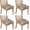 Pioneer Flower-48, variant on Pioneer Flower Seat Covers for Dining Room Chairs Set Of 4,Stretch Printed Washable Chair Seat Cover with Elastic Ties and Button,Removable Waterproof Couch Cushion Covers