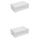thumbnail image 3 of Monstrate Cajones organizadores apilables: engrosamiento y refuerzo para un almacenamiento organizado conveniente transparente Tamaño ancho pequeño 2Conjunto, 3 of 6
