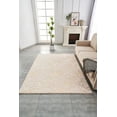 thumbnail image 3 of Lily Luxury Chinchilla Faux Fur Abstract Gilded Rectangular Area Rug, 3 of 3