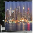 thumbnail image 4 of Ambesonne City Love Shower Curtain, Urban Life Theme, 69"Wx84"L, Multicolor, 4 of 5