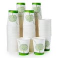 thumbnail image 1 of Vasos de papel compostables EcoliPak de 8 onzas, 300 unidades, con revestimiento de PLA, 1 of 6