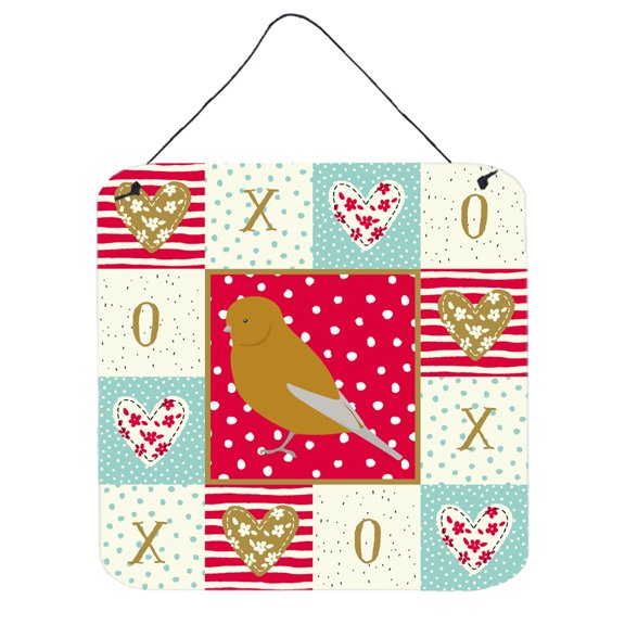 Norwich Canary Love Wall or Door Hanging Prints Red