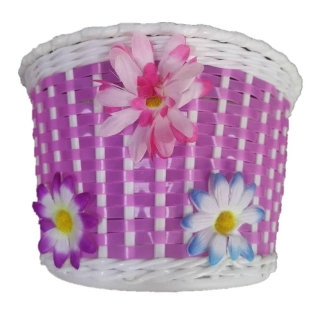 Popvcly Children's Bicycle Basket for Children Girl Bicycle Front Basket Bicycle Shopping