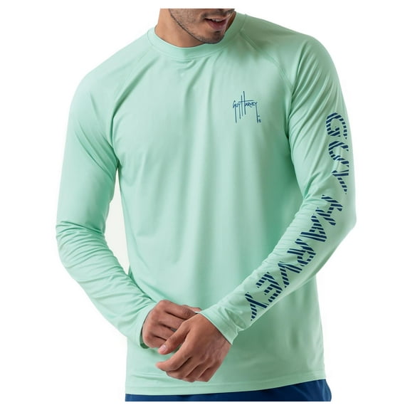 Guy Harvey Mens Graphic Long Sleeve T-Shirt