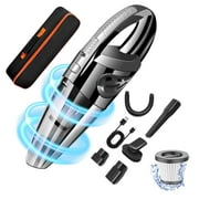 Car Vacuum Cordless Rechargeable, Portable Handheld Vacuum Wireless, 15000Pa Versatile High Power Suction Hand Held Vacuum with 40Mins Long Runtime for Car Office Cleaning