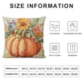 thumbnail image 5 of Nawypu Fall Thanksgiving Pumpkin Throw Pillow Covers, Autumn Farmhouse Harvest Theme Watercolor Sunflower Pumpkin Flower Pattern Pillow Covers, Pillows Decorative Fabric for bedroom,, 5 of 5