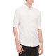 thumbnail image 1 of Calvin Klein - Camisa de sarga enrollable para hombre, color blanco, mediano Calvin Klein Botones al frente, 1 of 1