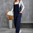 thumbnail image 4 of aidice Summer Jumpsuits for Women Casual Adjustable Strap Tie Comfy Loose Pants Overalls with Pockets, 4 of 5