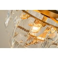 thumbnail image 4 of 18'' 4-Light Mid-Century Modern Glam Antique Gold Crystal Tiered Flush Mount Luxury Ceiling light For Foyer and Entryway, 4 of 5