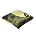 thumbnail image 2 of Funda de almohada de arpillera de lino decorativa de Pesadilla antes de Navidad, funda de cojín cuadrada para sofá o coche, sin relleno de almohada (16 x 16, 18 x 18, 20 x 20 pulgadas, negro), 2 of 5
