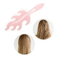 thumbnail image 6 of Unique Bargains 1 Pc Solid Flame Hollow Comb Hair Brush Pink ABS Nylon, 6 of 6