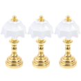 thumbnail image 1 of 3Pcs Miniature Desktop Lamp Ornaments Mini House Table Lamp Models Fake Light Decors, 1 of 3