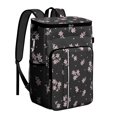 thumbnail image 1 of Floral and Leopard Artistic Design Backpack Cooler - 20L High Capacity, Multiple Pockets for Convenience, 1 of 6